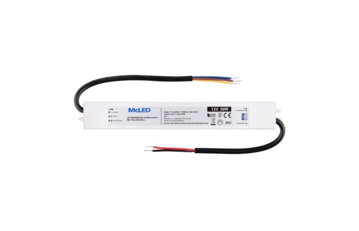MCLED Napaječ LED 30W 12V/2,5A IP67 ML-732.104.39.0