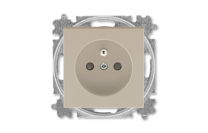 ABB LEVIT Z&aacute;suvka 6619H-A06557 03 s clonkami, rozměr 55 x 55 mm, IP40, macchiato