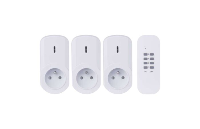 EMOS Sada P0070 dálkově ovládaných zásuvek dosah 25m IP20 bílá