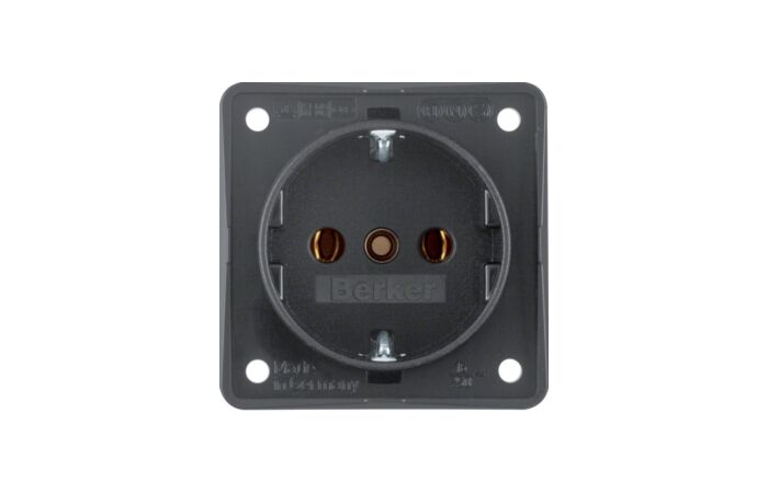 Zásuvka INTEGRO SCHUKO antracit mat