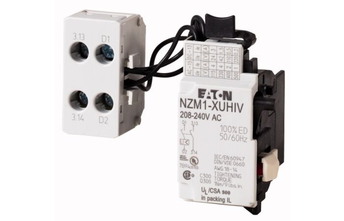 NZM1-XUHIV60AC Podpěťová spoušť s pom. k