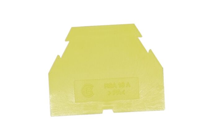 Přepážka RSA 16 A k. - koncová žlutá