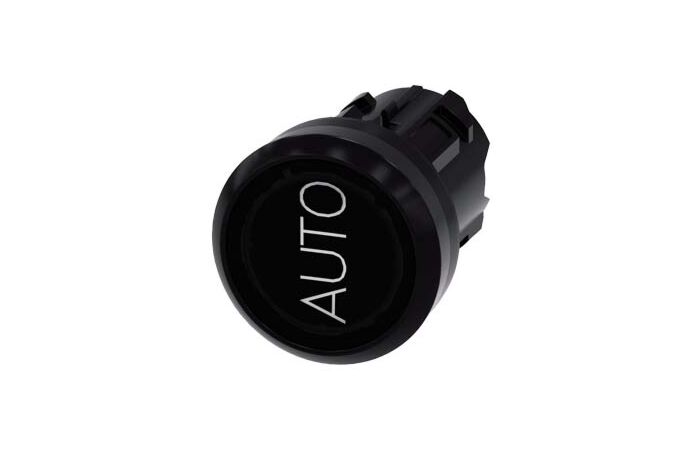 SIEMENS Tlačítko, se světelnou nástavbou, 22 mm, kulatý, plast, černé