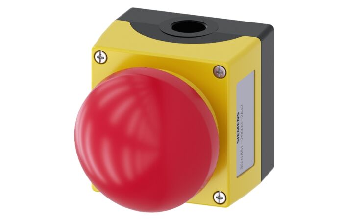 SIEMENS Kryt pro ovládací přístroje 22 mm kulatý, materiál rytu kov horní díl žlutý