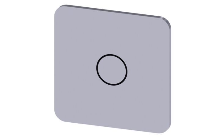 SIEMENS Štítek popisný 22 x 22 mm, štítek stříbrný, symbol: O*