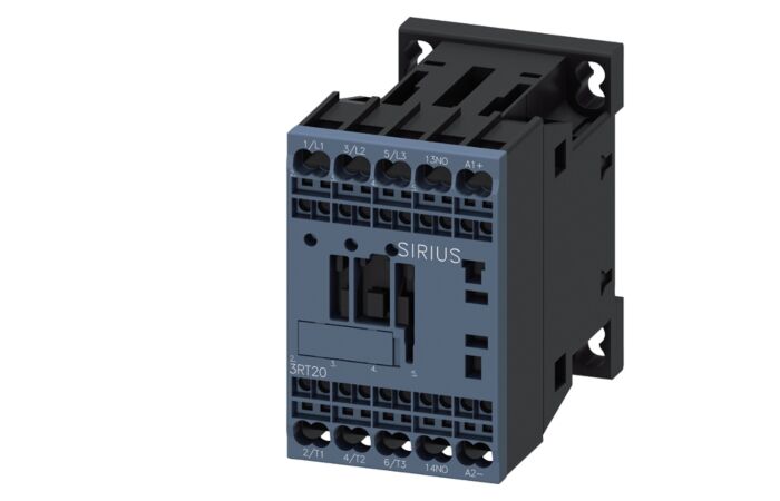 SIEMENS Stykač AC-3, 16A/7,5kW/400V, 3pólový, DC 24V, funkční modul volitelný, 1 NO, pružinová svorka