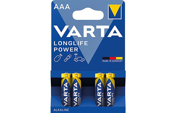 VARTA Baterie mikrotužková ALKALINE LONLIFE POWER R3 1,5V AAA blistr 4ks