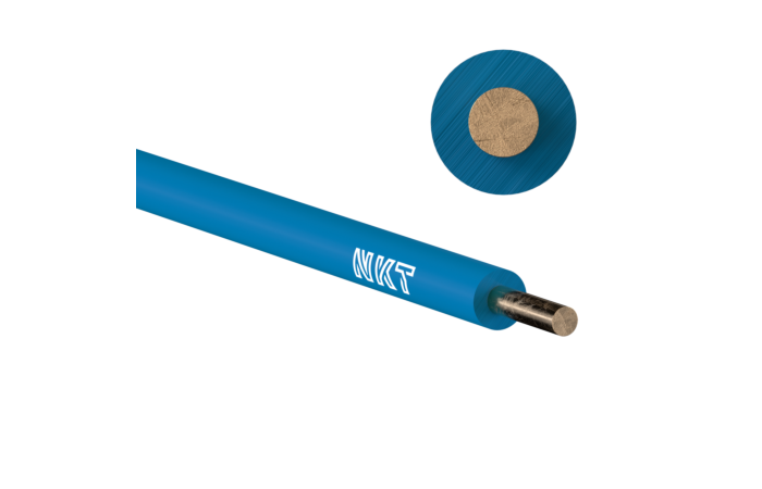 Vodič H07V-U 2,5 sv.modrý (CY)