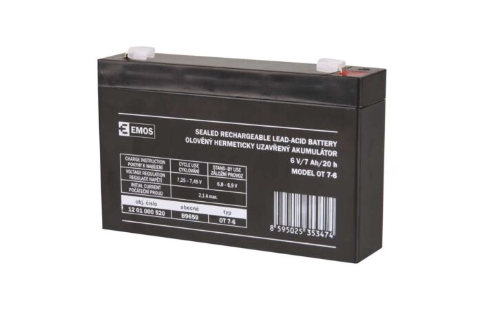 EMOS Akumulátor GT6-7 SLA 6V/7Ah