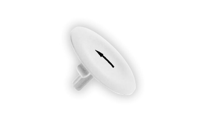 SCHNEIDER Hmatník ZBA334 se symbolem lícující bílý