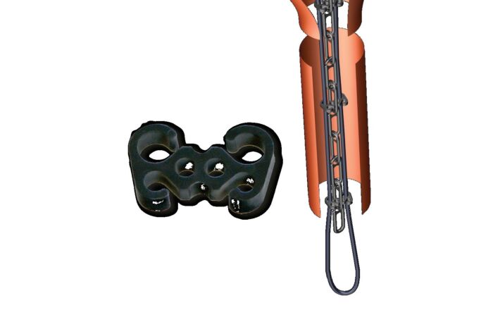 FENIX Příchytka ECOFLOOR k plastovému řetězu do svodu (balení =25 ks)