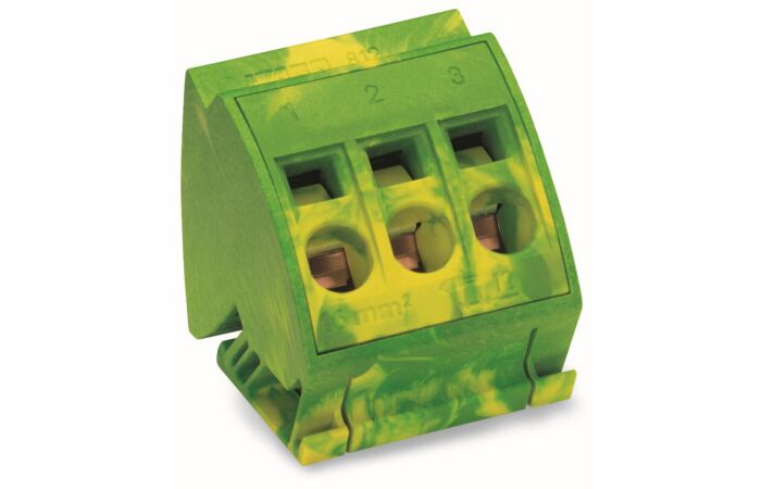 WAGO Svorka 812-110 pro přípojnici se zemněním pro přípojnice (10 × 3) mm CAGE CLAMP®, zelenožlutá