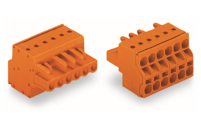 WAGO Svorka 231-2302/026-000 2vodičová pružinová Push-in CAGE CLAMP® 2,5 mm², oranžová
