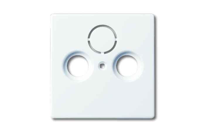 ABB Kryt FUTURE LINEAR 2CKA001724A2774 zásuvky TV+R, TV+R+SAT 2 (3) otvory, bílá