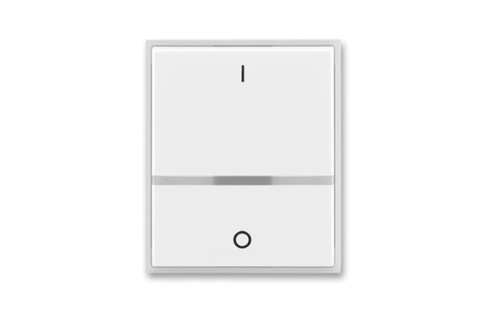 ABB ELEMENT Ovladač 3558E-A00655 01 spínače jednoduchý, s průzorem, pro řazení 2S, bílá/ledová bílá