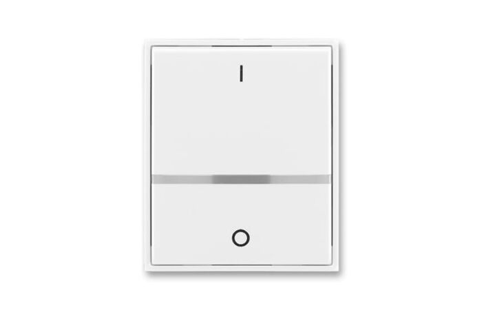 ABB ELEMENT Ovladač 3558E-A00655 03 spínače jednoduchý, s průzorem, pro řazení 2S, bílá/bílá