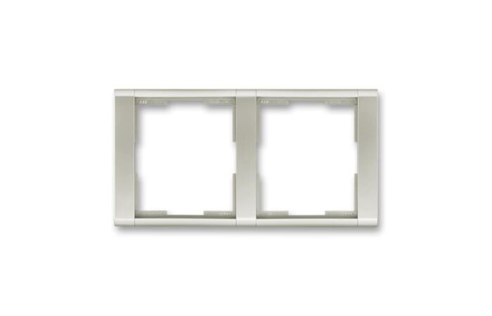 ABB TIME Rámeček 3901F-A00120 32 dvojnásobný, vodorovný, starostříbrná