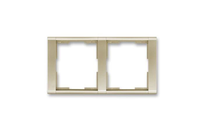 ABB TIME Rámeček 3901F-A00120 33 dvojnásobný, vodorovný, šampaňská