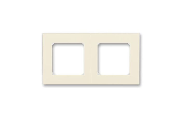 ABB LEVIT Rámeček 3901H-A05020 17 dvojnásobný, pro vodorovnou i svislou montáž, slonová kost/bílá