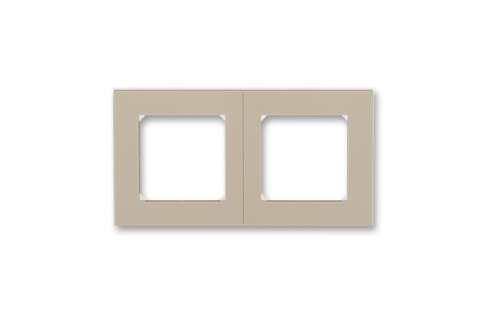 ABB LEVIT Rámeček 3901H-A05020 18 dvojnásobný, pro vodorovnou i svislou montáž, macchiato/bílá