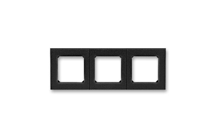 ABB LEVIT Rámeček 3901H-A05030 63 trojnásobný, pro vodorovnou i svislou montáž, onyx/kouřová černá