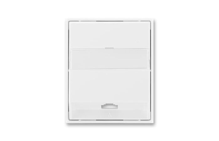 ABB ELEMENT, TIME Kryt 5013E-A00213 03 zásuvky telefonní s 1 otvorem, bílá/bílá