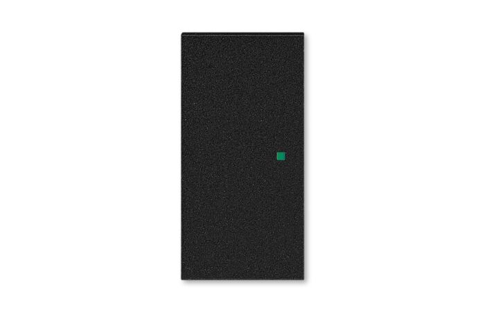 ABB Kryt LEVIT 6220H-A02000 63 2násobný levý/pravý, bez potisku; onyx