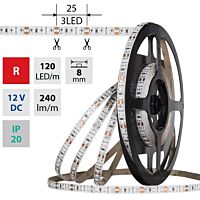 MCLED Pásek LED SMD2835 R, 120LED/m, 9,6W/m, DC 12V, 240lm/m, IP20, 8mm, 50m