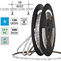MCLED Pásek LED SMD2835 B, 120LED/m, 9,6W/m, DC 24V, 300lm/m, IP20, 8mm, 5m