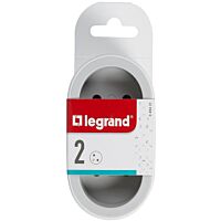 LEGRAND Zásuvka rozbočovací 230V/16A 2násobná 2x2P+T kulatá IP20 bílá