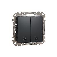 SCHNEIDER Sedna Design & Elements Tlačítkový ovládač žaluzií antracit