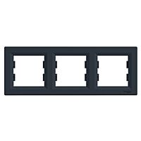 SCHNEIDER  Asfora Rámeček trojnásobný, antracit