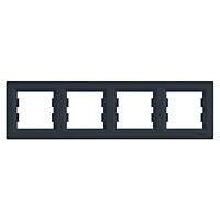 SCHNEIDER  Asfora Rámeček čtyřnásobný, antracit