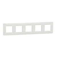 SCHNEIDER Rámeček Unica Studio Outline pětinásobný, bílý