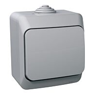 SCHNEIDER Zásuvka CEDAR WDE000640 jednoduchá šedá IP44