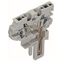WAGO Modul 769-505 2vodičový středový s pružinovou svorkovnicí CAGE CLAMP® 4 mm², šedá