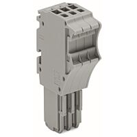 WAGO Konektor 2020-103 1vodičový pružinový Push-in CAGE CLAMP® 1,5 mm², šedá
