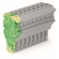 WAGO Svorka 2022-109/000-037 1vodičová pružinová Push-in CAGE CLAMP®, 4 mm², šedá/zelenožlutá