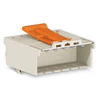 WAGO Konektor 2092-1523/020-000 1vodičový s pájecími piny Push-in CAGE CLAMP® 2,5 mm², šedá