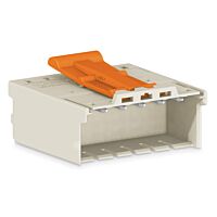 WAGO Konektor 2092-1524/002-000 1vodičový s pájecími piny Push-in CAGE CLAMP® 2,5 mm², šedá