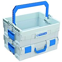 PROTEC Kufr set s boxem PLBOXXSK  442x361x186mm prázdný šedá/modrá