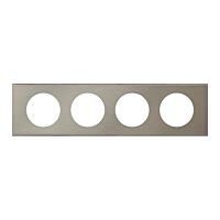 Rámeček CÉLIANE 69104 4P BROUŠ.OCEL