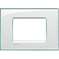 Rámeček BTICINO LLT hran.3M mat.bílá