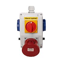 FAMATEL Kombinace SB225 3xzásuvka +spínač IP44