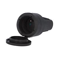 FAMATEL Spojka 2109 IP44, 250V/16A, GUMA, černá