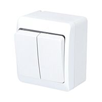 FAMATEL GALATEA Spínač sériový č.5 10A 230V na omítku IP44 bílá