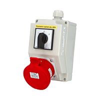 FAMATEL Kombinace SB305 zás.32A+spínač IP44