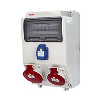 FAMATEL Zásuvková skříň v1004-6kA - ZSF10101000.0 /3958 IP44 jištěná bez chrániče