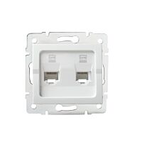 KANLUX Zásuvka datová dvojitá nezávislá 2xRJ45Cat 6 Jack) LOGI