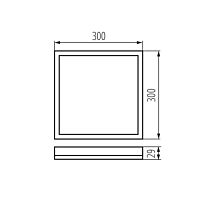 KANLUX Svítidlo LED AZPO 17,5W NW-L-B 1750lm 4000K IP54